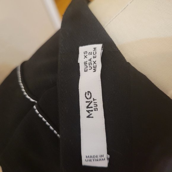 Mango black xs us 2 midi dress - Picture 6 of 6